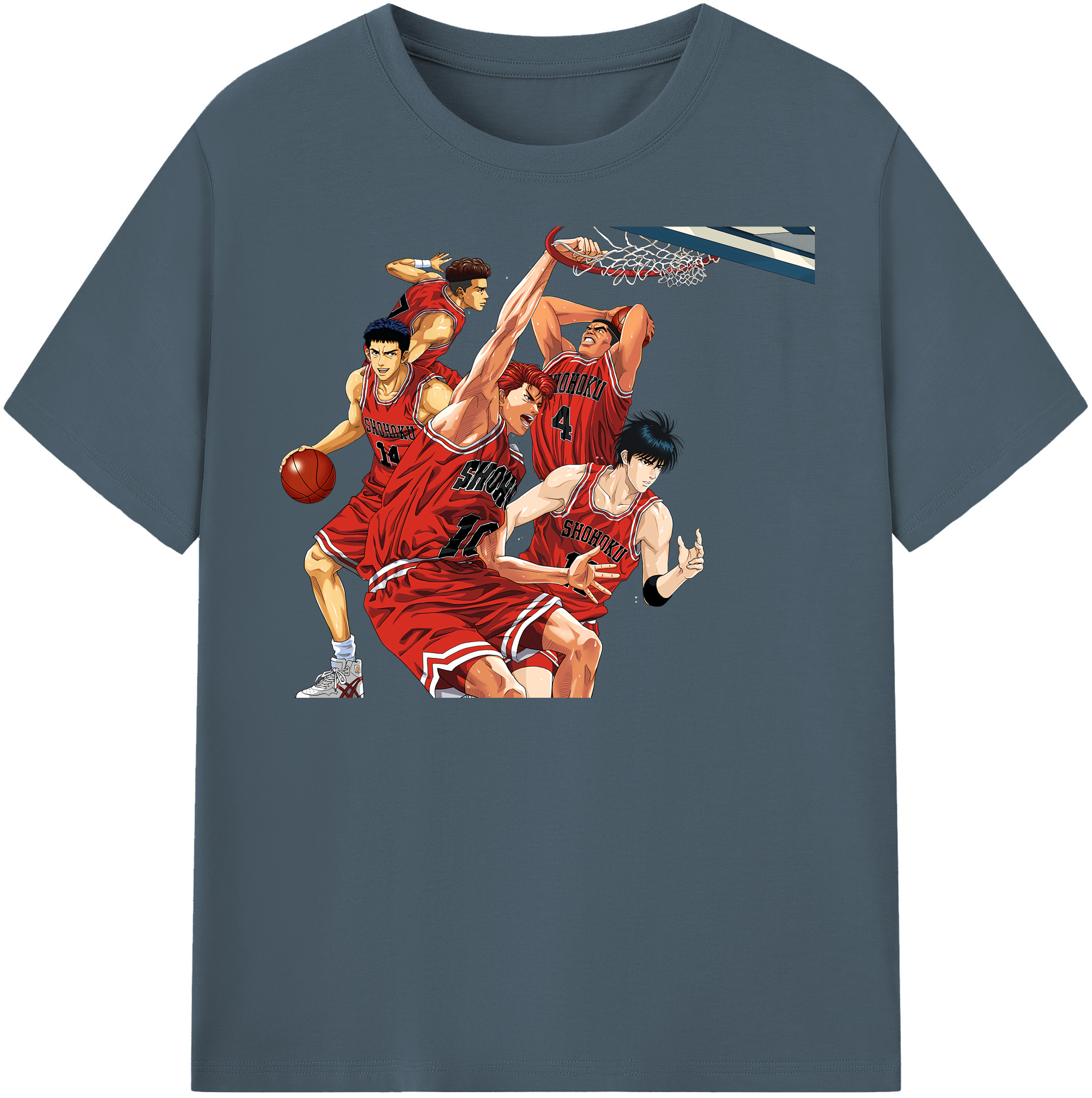 （画像用） SLAM DUNK／スラムダンク 綿100％半袖Tシャツ（フロントプリント）